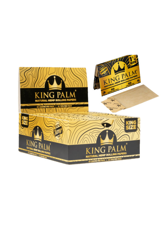 King Palm Unbleached King Size + Tips