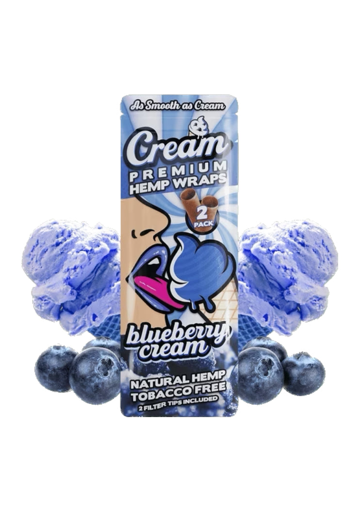 Cream Hemp Wraps Blueberry cream