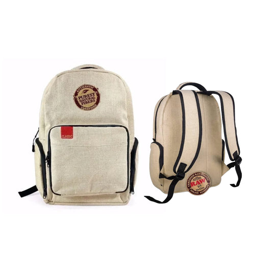 Raw Burlap Backpack