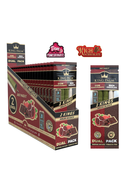 King Palm Dual Pack King Size Chocolate Pomegranate