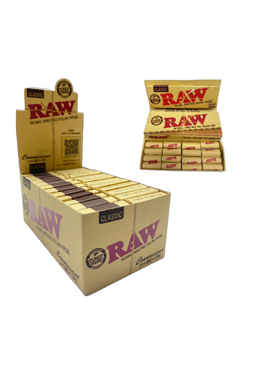 Raw Classic Connoisseur Pre Rolled 1 1/4