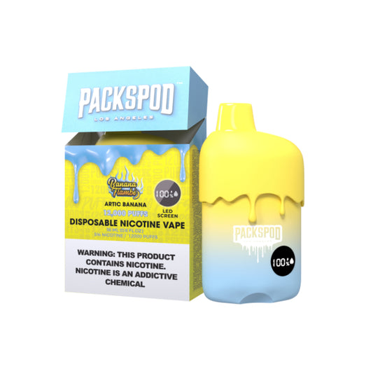 Packspod Banana Flambé 12,000 Puffs