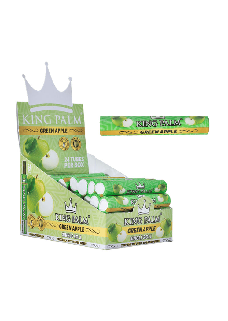 King Palm Mini Single Roll Green Apple