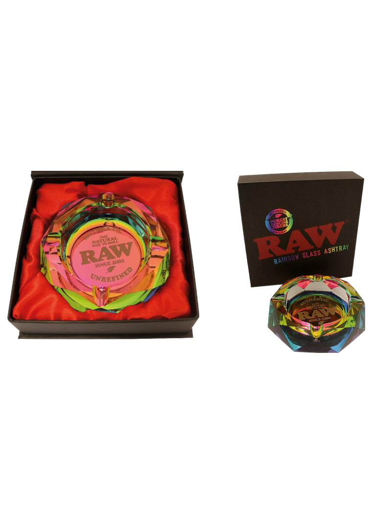 Raw Ashtray Rainbow Glass